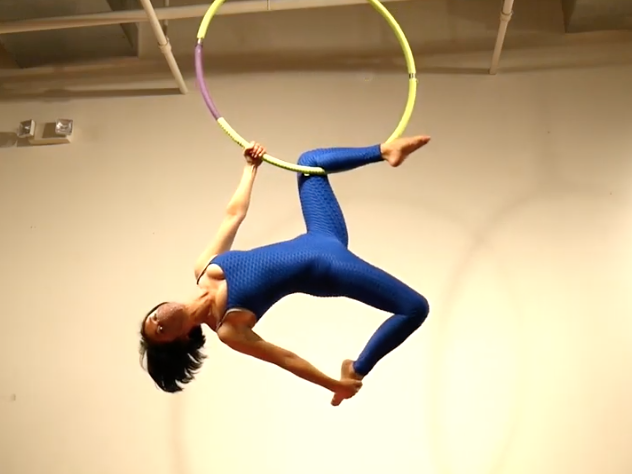 Aerial Hoop Beginner Pose