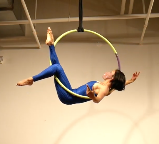 Cradle on Aerial Hoop